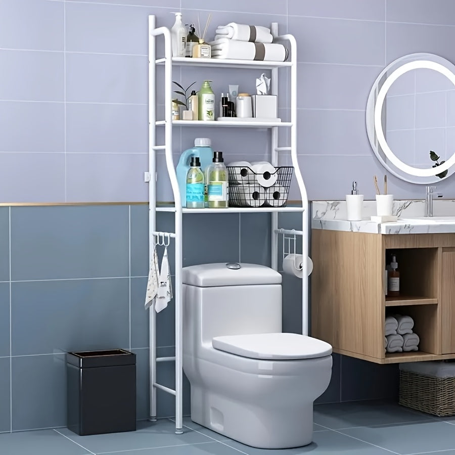 Versatile Adjustable Home Storage Rack – durable multi-purpose storage, Over-The-Toilet Storage Rack - 3-Tier Storage for Toilet Paper Towels And Bathroom Essentials -, designed for American homes, daily convenience and practical gifting