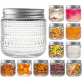 Modern 8oz Mason Jar Set – clear pantry organization, reusable lidded storage, designed for American kitchens, pantries, apartments, home organization, daily use and practical gifting