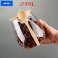 Premium 2pcs Airtight Storage Jar Set – clear reusable pantry storage, 2pcs Large Capacity Clear Glass Snack Storage Container with Scoop Lid Multi-Purpose Sealed Tea, designed for American homes, daily convenience and practical gifting