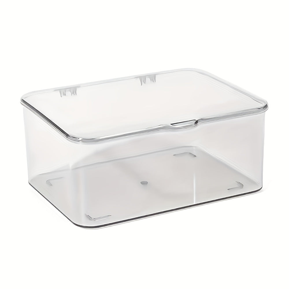 [Stackable Storage Boxes] Acrylic Stackable Storage Boxes, Bohemian Style Storage Boxes, Transparent, Suitable for Home, Office, School Supplies, Suitable for Dresser, Bathroom, Desktop, Home Organization Baskets, Boxes