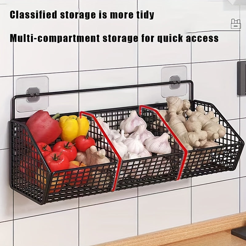 Compact Adjustable Home Storage Rack – durable multi-purpose storage, Storage Basket Wire Food Storage Organizer Wall-Mounted Storage Rack Kitchen Bedroom Bathroom Home Wall, designed for American homes, daily convenience and practical gifting