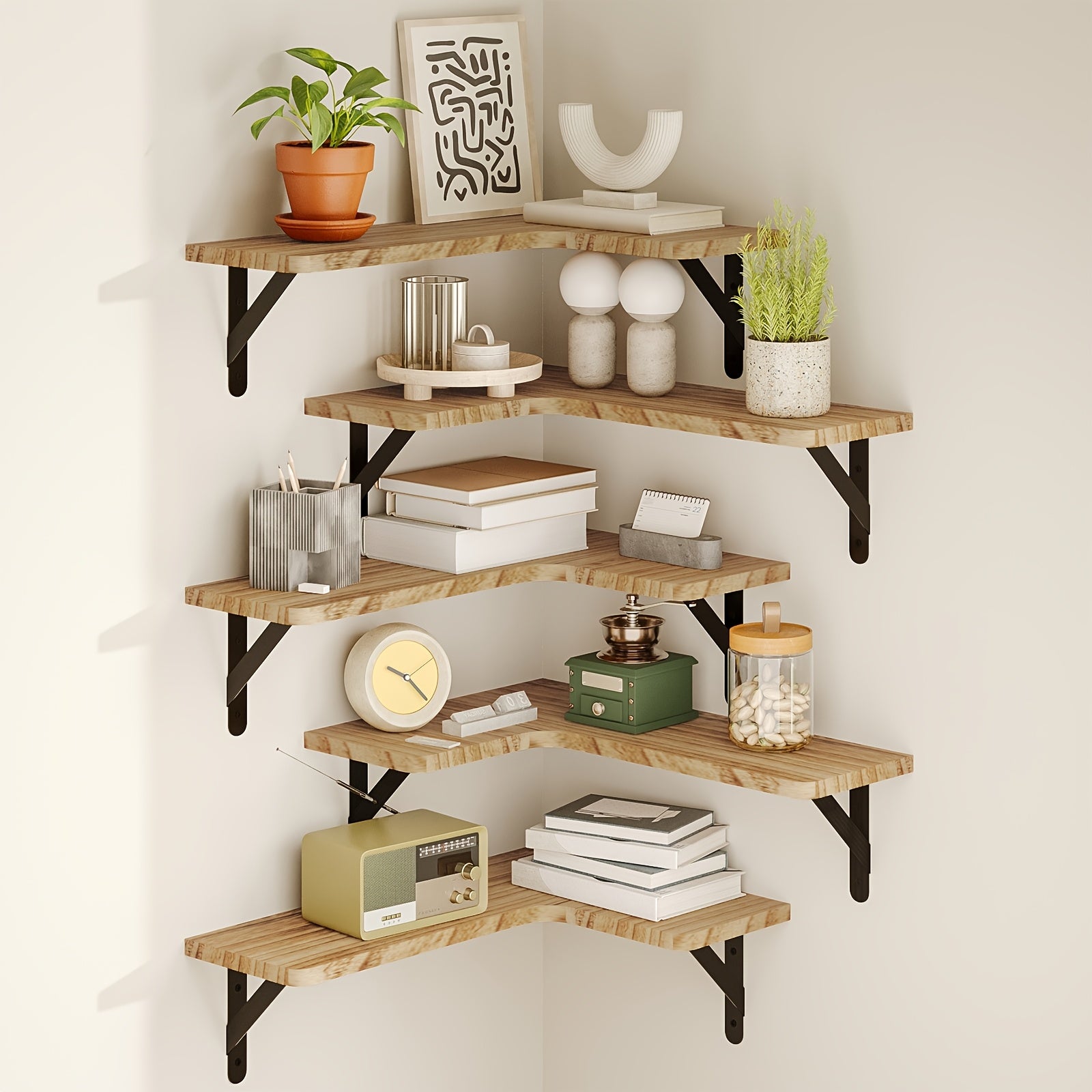 Storage Rack – Space-Saving 5/6pcs Adjustable Home Storage Rack – durable multi-purpose storage,