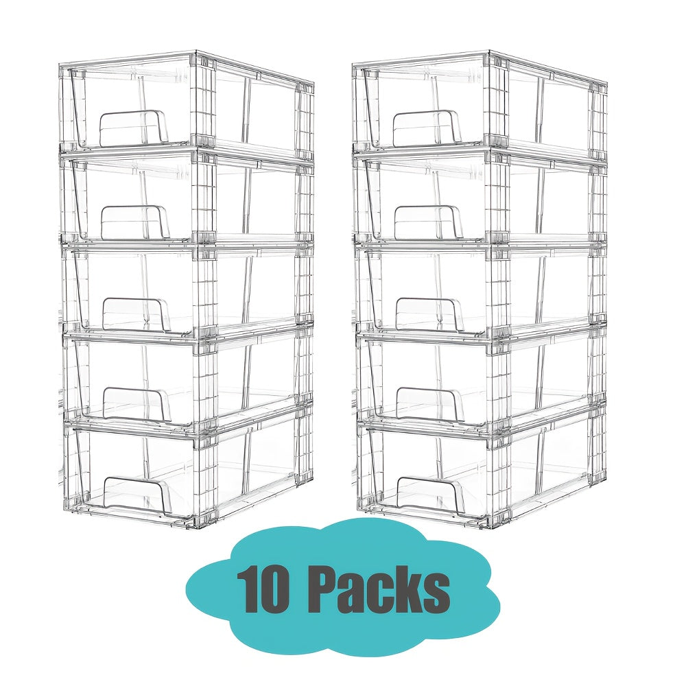 Home Organizer – Modern 4/6/8/10 Pack Pull-Out Cabinet Organizer – smooth-access cabinet organizati