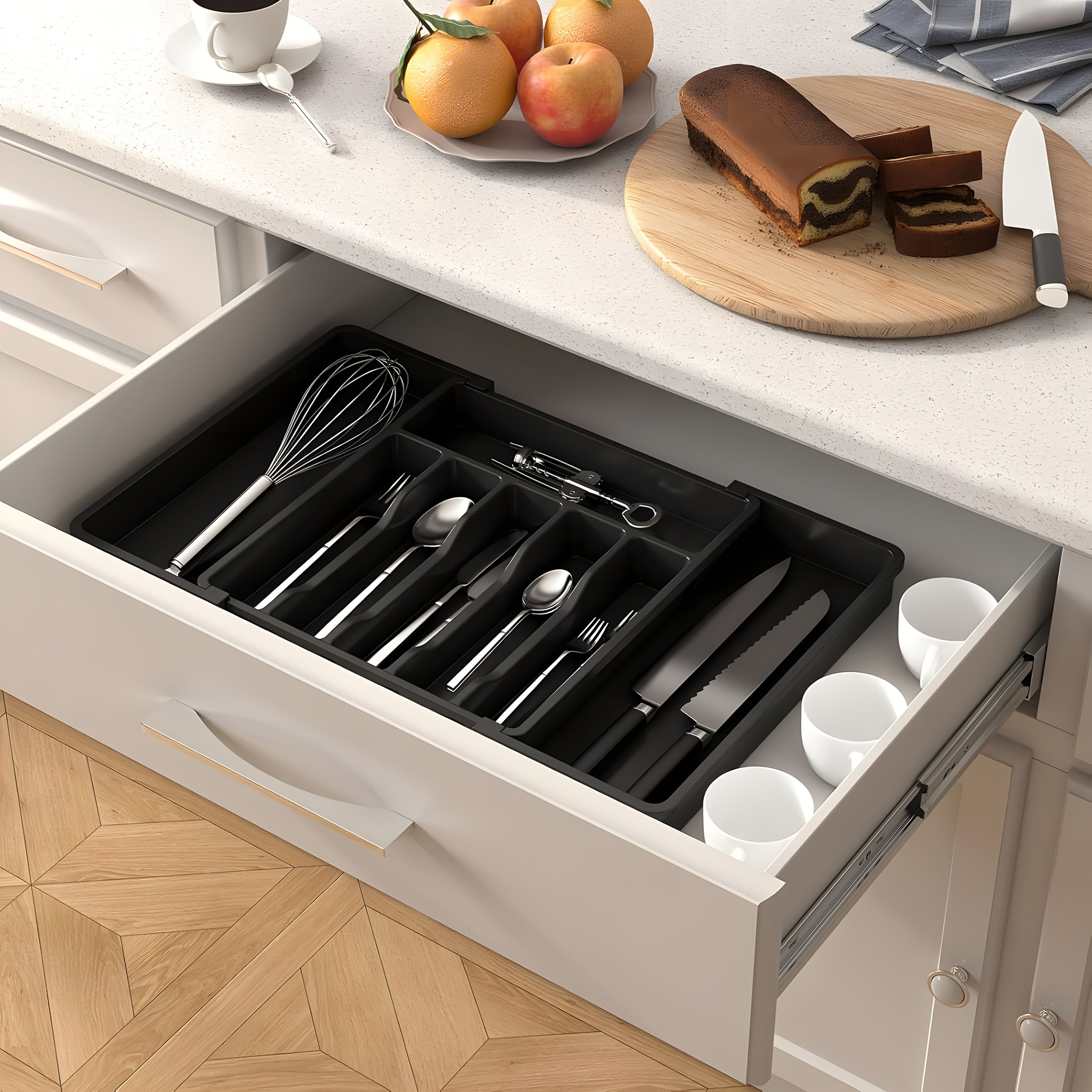 Versatile Stackable Home Storage Bins – portable space-saving storage, Silverware Organizer Utensil Knife Storage Box Adjustable Storage Box Cutlery Storage Box Kitchen Organizers, designed for American homes, daily convenience and practical gifting