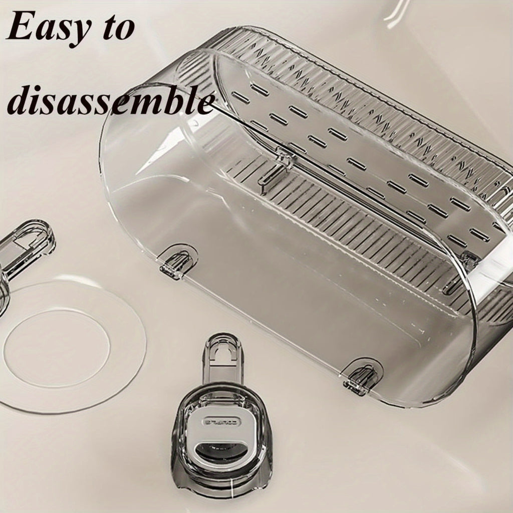 Compact Refrigerator Bottle Organizer – easy-access beverage storage, 2 1-Pieces No-Drill Multi-Functional Bathroom Kitchen Suction Cup Storage Boxes Durable Space-Saving Organizers with, designed for American homes, daily convenience and practical g