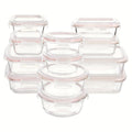 Space-Saving 12 Pack Glass Meal Prep Container Set – leak-resistant reusable meal prep, 12 Pack Glass Food Storage Containers Glass Meal Prep Containers With Airtight Lids Dishwasher, designed for American homes, daily convenience and practical gifti