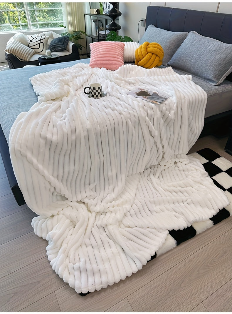 Space-Saving Cozy Home Textile Accent – comfortable everyday home styling, Ultra-Soft Thick Fleece Blanket Multi-Color 3D Faux Rabbit Fur Double-Sided Ideal for All Seasons, designed for American homes, daily convenience and practical gifting
