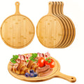 10/5pcs High-quality Pizza Boards with Handles, 15 Inches X 11 Inches, Natural Pizza Service Board, Suitable for Homemade Pizza, Cutting Fruits And Vegetables, Bread, Cheese And Service Board, Kitchen Accessories
