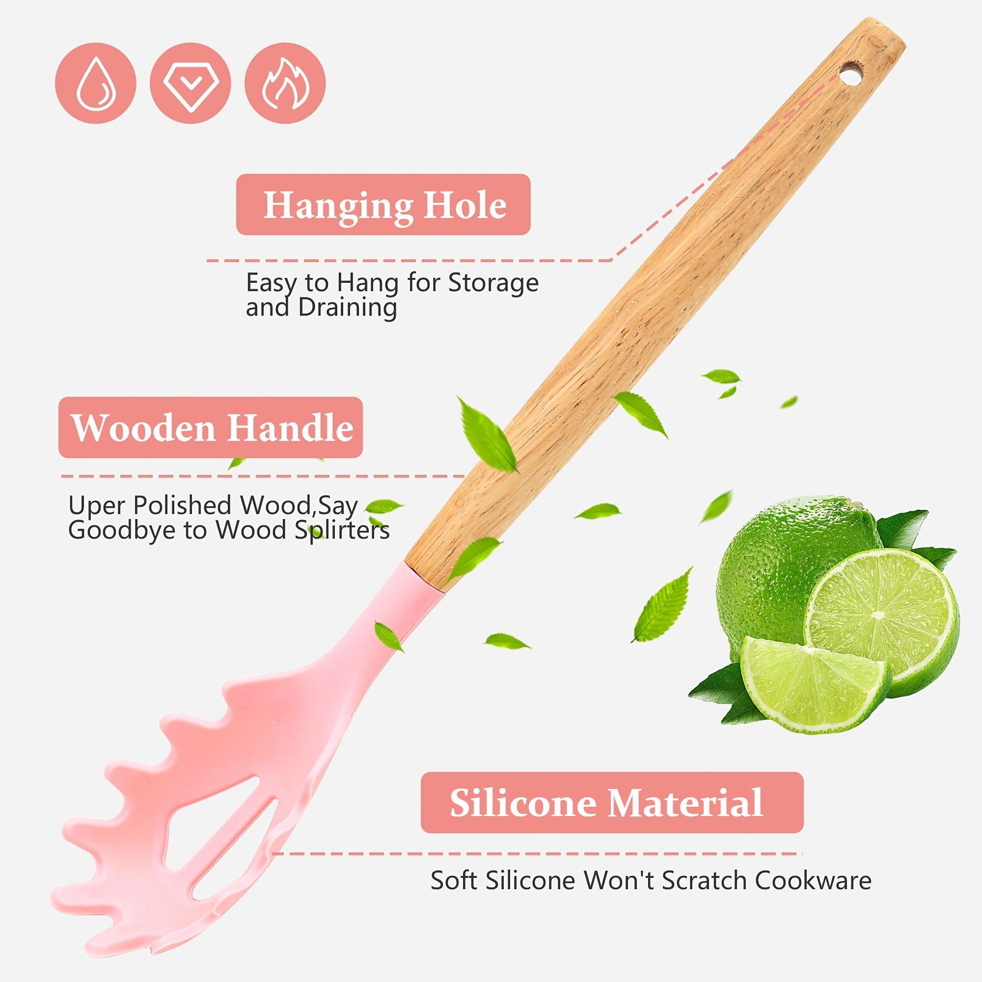 Kitchen Essential – 26pcs Silicone Cooking Utensil Set - A Safe Kitchen Tool Collection with Wooden Handles, Non-Stick Cooking Implements, Washable Modern Cookware, Kitchen Essentials, Perfe