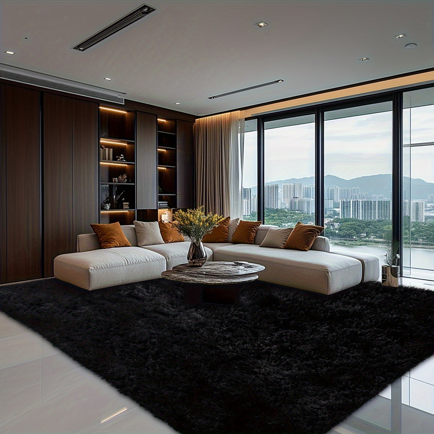 Area Rug – 1pc 200*300Cm/6.56*9.84Ft Long Mat - Super Soft And Comfortable, Fluffy Texture, P