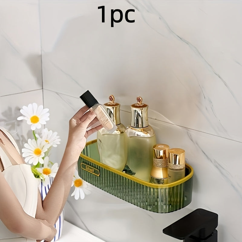 Premium 1pc Home Storage Organizer – space-saving everyday organization, 1pc of Acrylic Shelves for The Bathroom Elegantly Designed for Wall Mounting Ideal for, designed for American homes, daily convenience and practical gifting