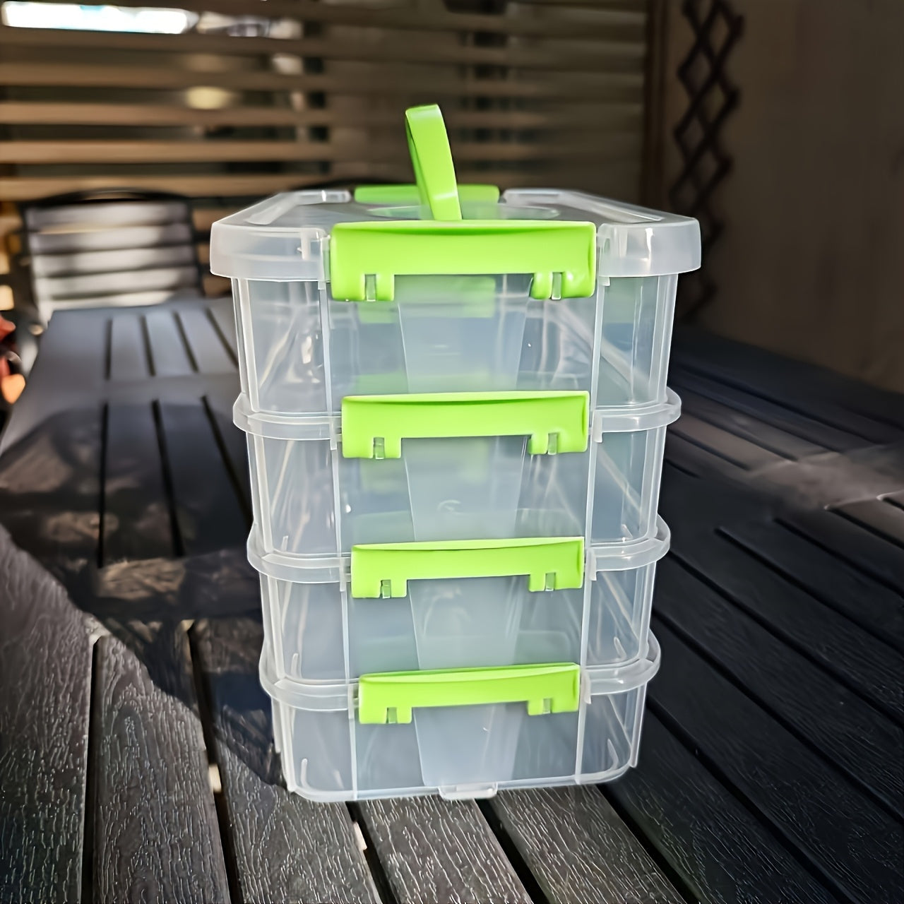 Easy-Access Stackable Storage Drawer – smooth-access cabinet organization, Stackable Large-capacity Transparent Plastic Storage Box With Lid And Handle Compartmentalized Drawer Design Ideal, designed for American homes, daily convenience and practica