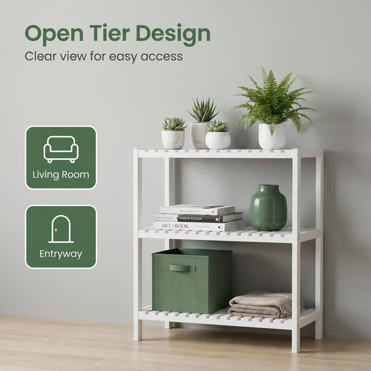Storage Rack – Heavy-Duty Adjustable Home Storage Rack durable multi-purpose storage Ladder