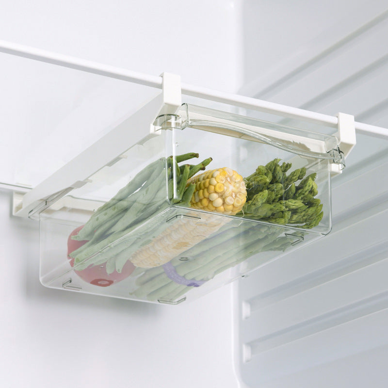 Home Organizer – One Transparent Refrigerator Drawer Organizer Thickened Plastic Egg Storage