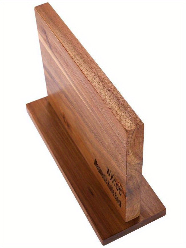 Easy-Access 1pc Adjustable Home Storage Rack – durable multi-purpose storage, 1pc Home Kitchen Double-sided Wooden Magnetic Stands Holder Rack Magnetic Knife Block with Strong, designed for American homes, daily convenience and practical gifting