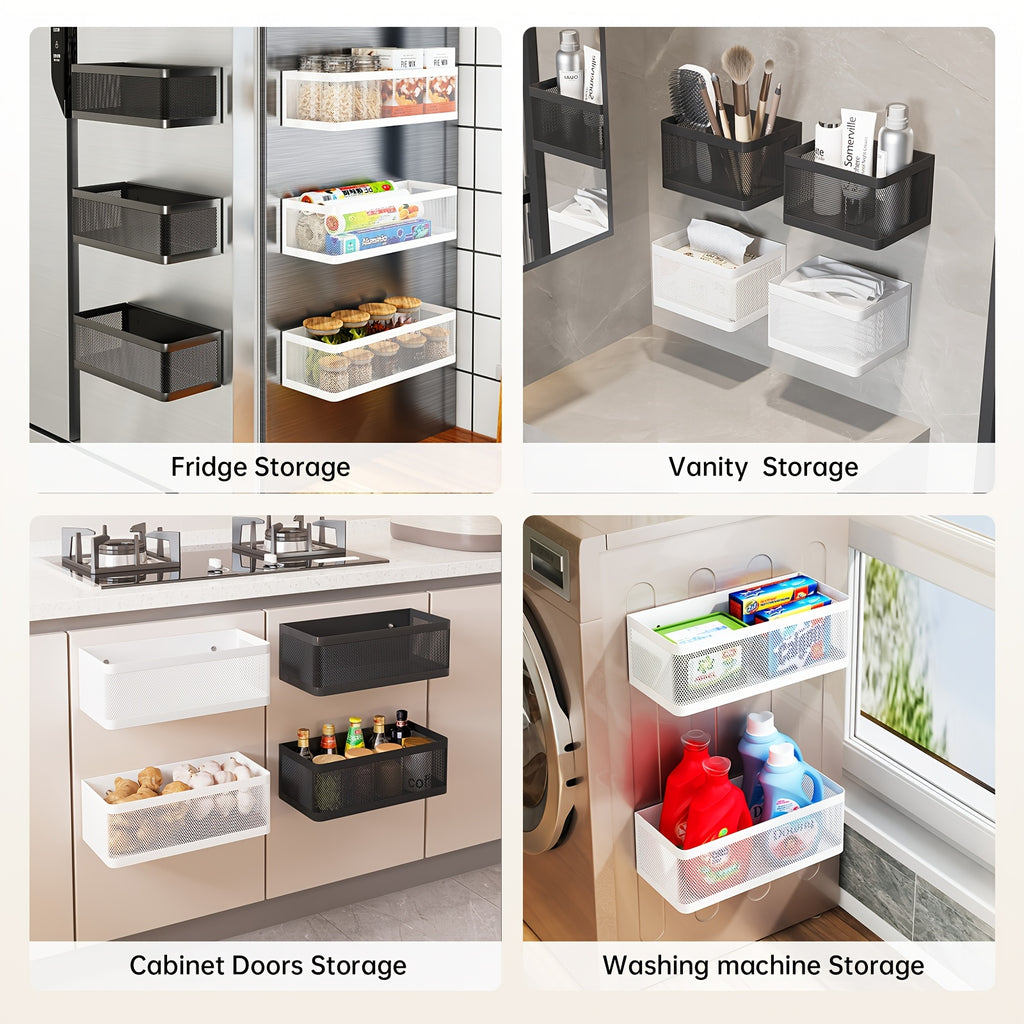 Multi-Purpose 1pc Magnetic Refrigerator Storage Rack – multi-purpose organization, durable space-saving design, designed for American kitchens, pantries, apartments, home organization, daily use and practical gifting