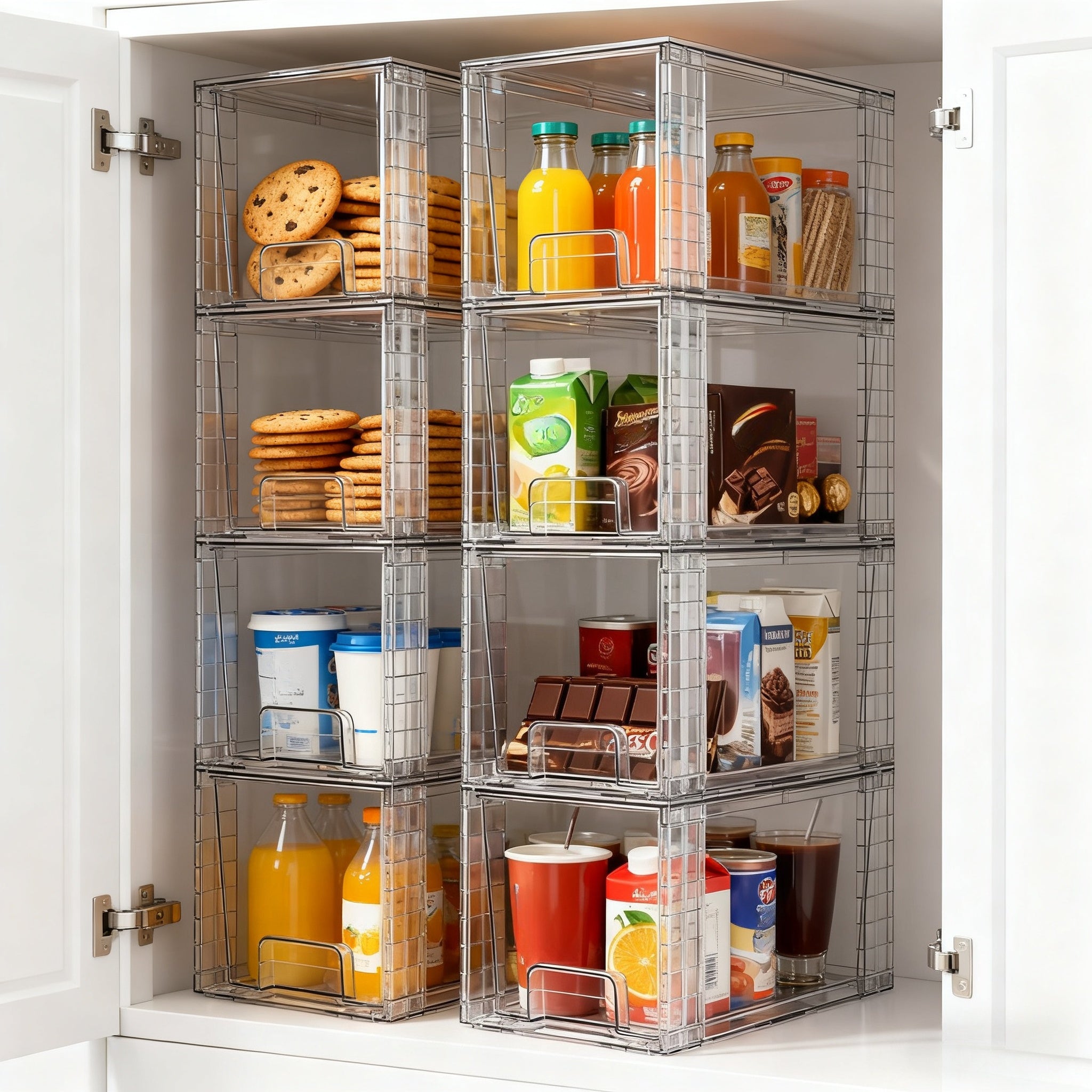 Home Organizer – Heavy-Duty 2/4/6/8pcs Pull-Out Cabinet Organizer – smooth-access cabinet organizat