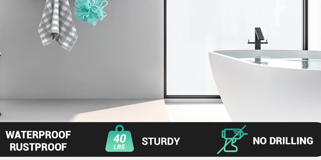 Smart Adjustable Home Storage Rack – durable multi-purpose storage, Over The Door Shower Caddy Hanging Black Rustproof Shower Organizer Over The Door -, designed for American homes, daily convenience and practical gifting