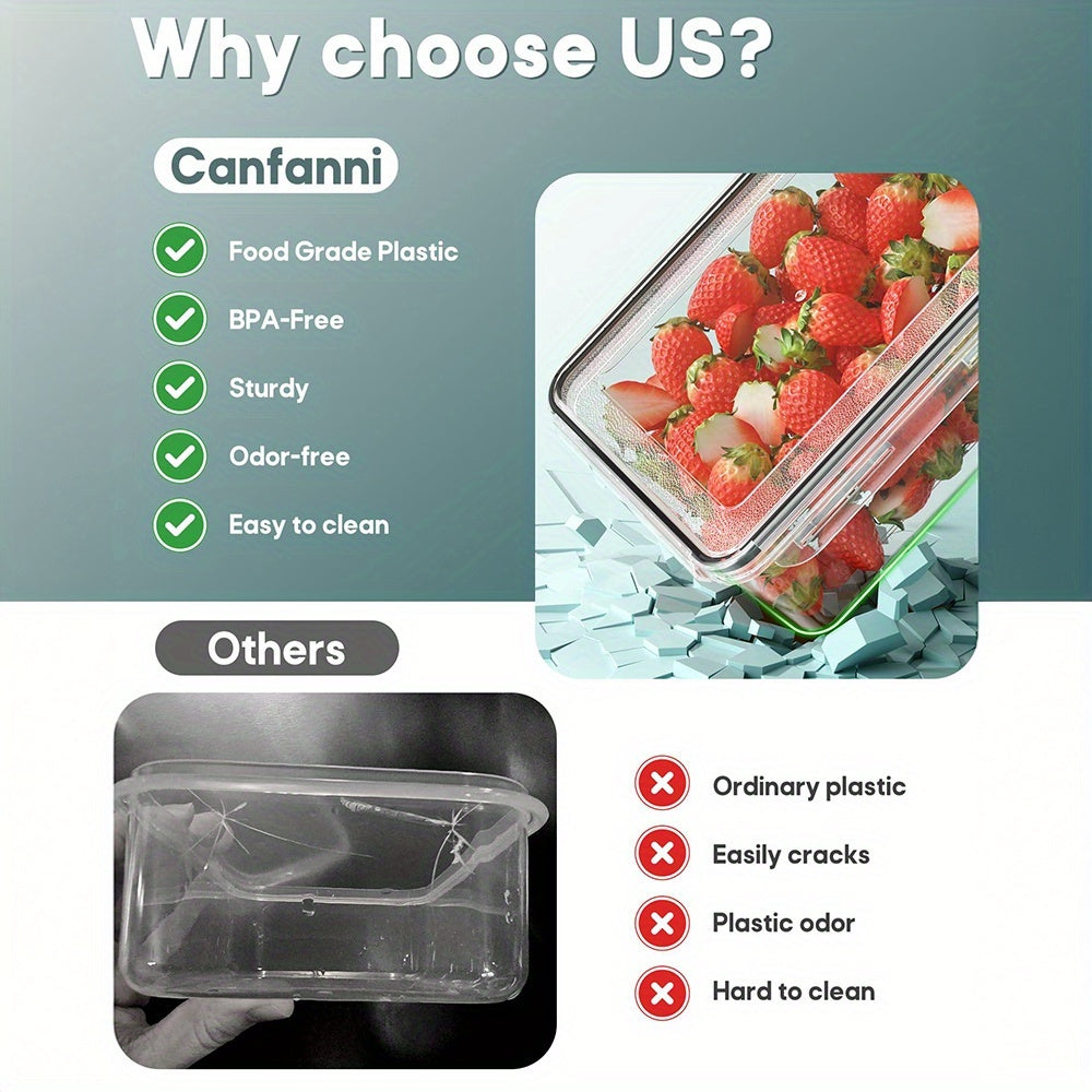 [Airtight Food Storage] 60pcs Airtight Food Storage Container Set with Lids (30 Containers & 30 Lids) - BPA-Free, PVC-Free Plastic Leakproof Meal Prep Kit, Microwave/Dishwasher Safe, Hinged-Lid System, Labels & Pen for Pantry, Leftovers, Fridge Organizati