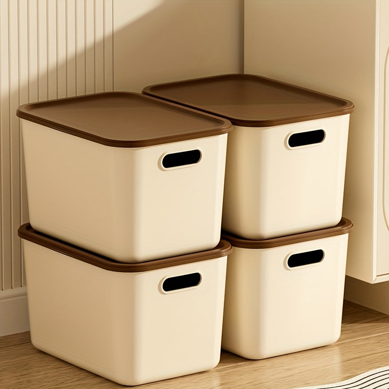 Smart 4pcs Adjustable Home Storage Rack – durable multi-purpose storage, 4pcs 8pcs 17-Quart 8 5 10 13 8inch Waterproof Dustproof Modern Stackable Storage Bins, designed for American homes, daily convenience and practical gifting