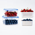 Smart 18/9/6/4pcs Refrigerator Storage Organizer – easy-access fridge organization, 18 9 6 4pcs Set Large Capacity Fruit Storage Containers with Removable Drain Colander, designed for American homes, daily convenience and practical gifting