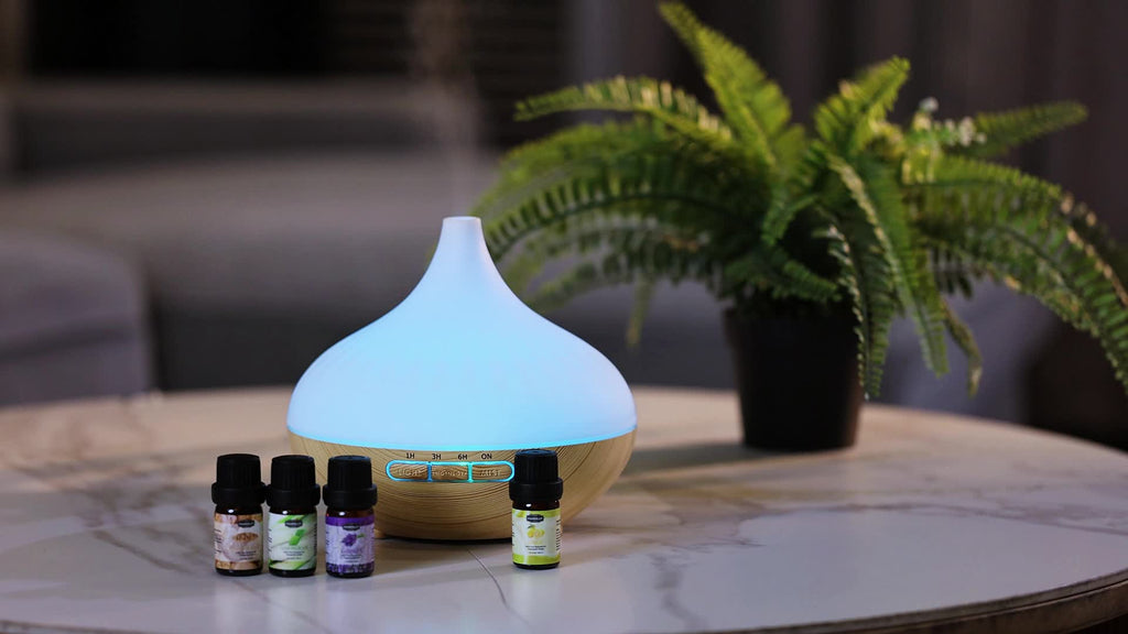 Smart 6 Oz Decorative Home Lighting – warm functional room lighting, 18 6 Oz Essential Oil Diffuser with Oils Large Capacity Diffuser for Home Wood, designed for American homes, daily convenience and practical gifting