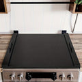 Premium Acacia Wood Stove Cover with Handles - Versatile Cutting Board & Serving Tray for Gas Stove Top, Glass Cooktop Protector, Rustic Kitchen Decor, Food-Safe & Durable Design, Countertop Protector | Decorative Stove Top | Smooth Wooden Finish