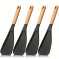 Compact 2/4pcs Kitchen Cookware Set – versatile meal preparation, 2 4pcs Cooking Spoon for Nonstick Cookware 12-Inch Silicone Spoon with Wooden Handle for, designed for American homes, daily convenience and practical gifting