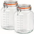 Modern 2 Pack Mason Jar Set – clear reusable pantry storage, 2 Pack 1 Gallon Glass Jar with Airtight Lids Super Wide Mouth Large Mason, designed for American homes, daily convenience and practical gifting
