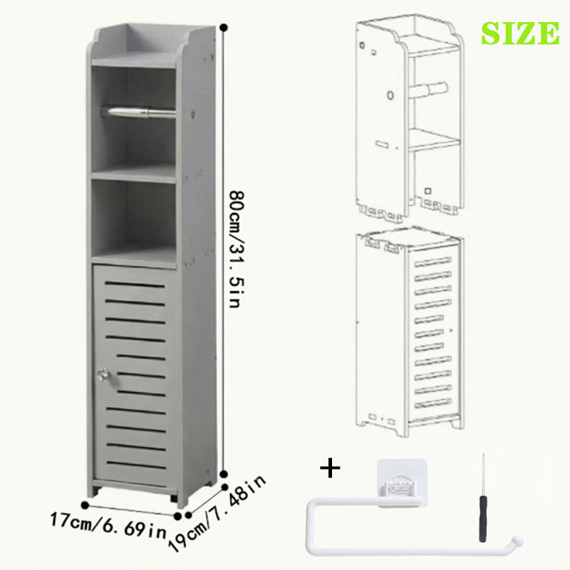 Toilet Paper Holder – Thickened and Sturdy Material with a Toilet Paper Rack and Toiletries Storage Suit