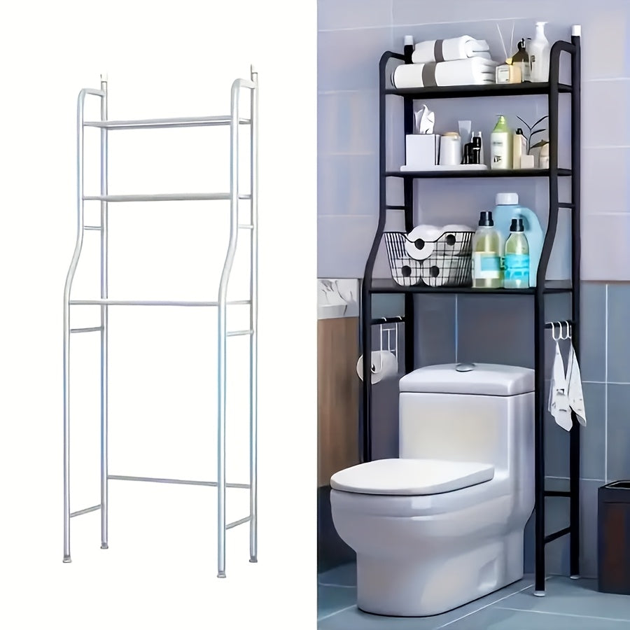 Versatile Adjustable Home Storage Rack – durable multi-purpose storage, Over-The-Toilet Storage Rack - 3-Tier Storage for Toilet Paper Towels And Bathroom Essentials -, designed for American homes, daily convenience and practical gifting