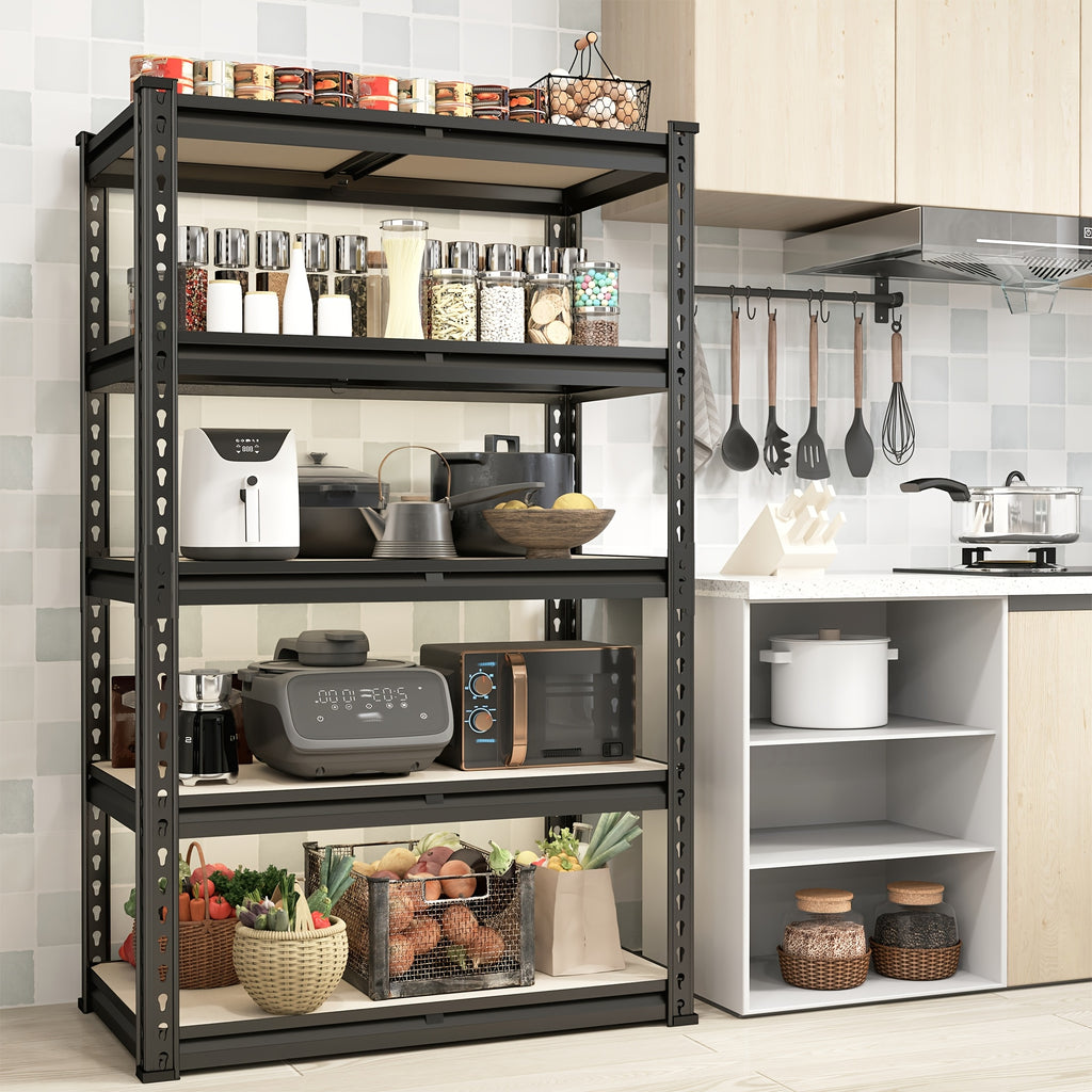 Space-Saving Adjustable Home Storage Rack – durable multi-purpose storage, Heavy-Duty Home Storage Shelf 60 H Five-Tier Storage Rack 2000LBS Capacity Adjustable Storage Shelf, designed for American homes, daily convenience and practical gifting