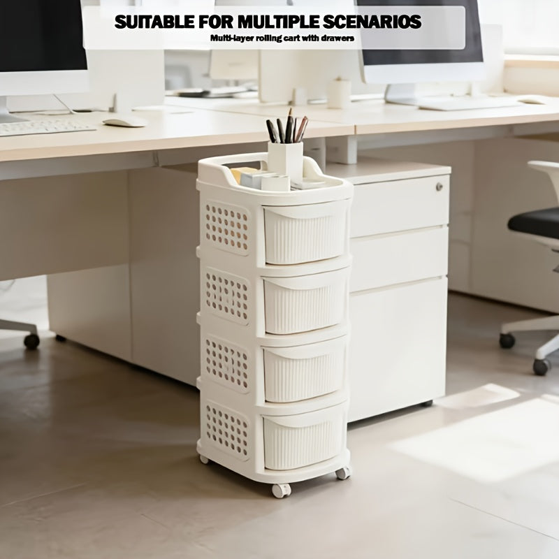 Easy-Access 2/3/4/5 Tier Stackable Storage Drawer – smooth-access cabinet organization, 2 3 4 5 Tier Large Capacity Rolling Cart with Drawers 4-Wheel Sturdy Durable, designed for American homes, daily convenience and practical gifting