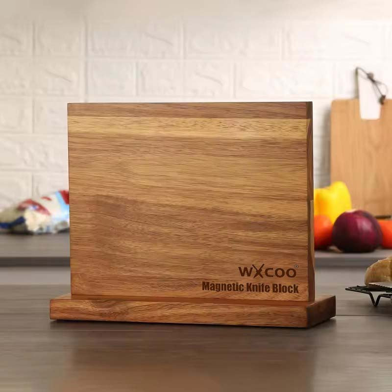 Easy-Access 1pc Adjustable Home Storage Rack – durable multi-purpose storage, 1pc Home Kitchen Double-sided Wooden Magnetic Stands Holder Rack Magnetic Knife Block with Strong, designed for American homes, daily convenience and practical gifting