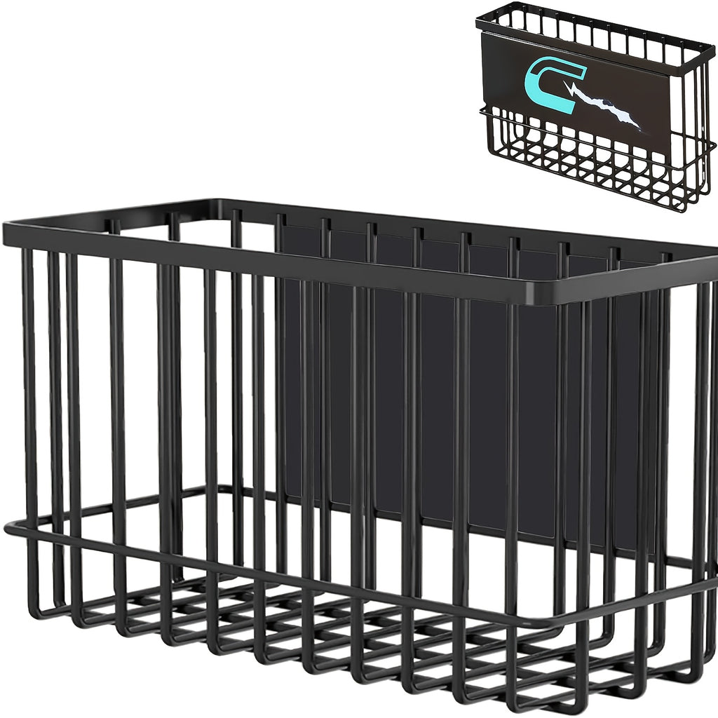 Magnetic Shelf for Fridge, Dryer Ball Storage Bins, Magnetic Basket Shelf for Refrigerator Pantry Kitchen Counter Laundry Organizer, Or Any Metal Surface, Can Hold Spices, Cans, Bottles, And Storage Baskets, Shelf Baskets