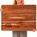 Heavy-Duty Kitchen Cutting Board – durable food prep and serving, XXL Acacia Cutting Board - Durable Wooden Chopping Board Extra Large Charcuterie Cheese Serving, designed for American homes, daily convenience and practical gifting