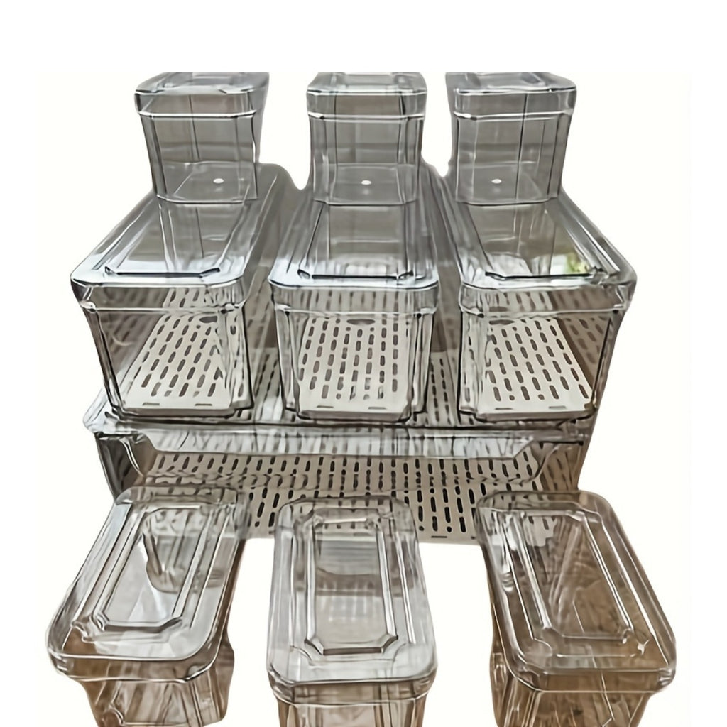 Space-Saving Refrigerator Storage Organizer – easy-access fridge organization, 10-Pack Refrigerator Organizer Bins Fridgeorganizers And Storage Clear Stackable Fridgeorganizer with Lid Bpa-Free Fruit, designed for American homes, daily convenience an
