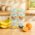 Heavy-Duty 16pcs Glass Meal Prep Container Set – leak-resistant reusable meal prep, 16pcs 8 Lids And 8 Containers Sealed Glass Food Storage Containers Lunch Boxes Microwave, designed for American homes, daily convenience and practical gifting