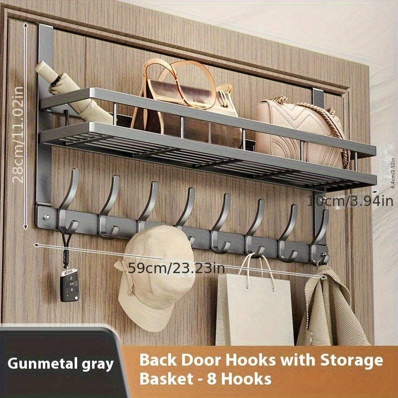 Storage Rack – Multifunctional Metal Easy-Install Over-the-Door Storage Rack for Bedroom Bathroom