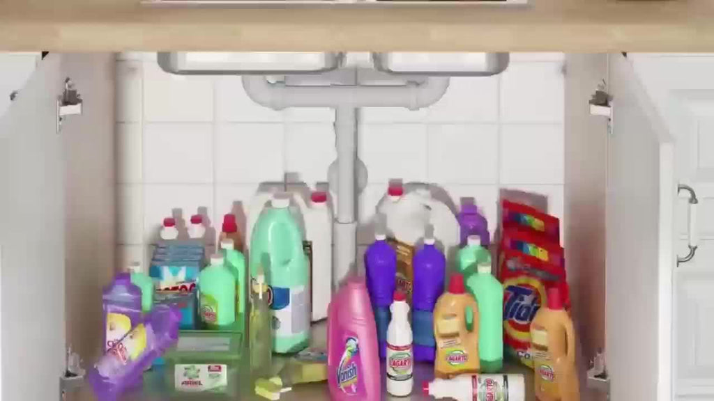 Smart 1 PACK Pull-Out Cabinet Organizer – smooth-access cabinet organization, 2-Tier Under Sink Organizers And Storage Under Sink Organizer Slide Out Pull Out Cabinet, designed for American homes, daily convenience and practical gifting