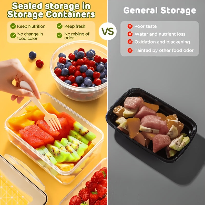 Modern 48/24Pcs Airtight Food Storage Containers – leak-resistant reusable meal prep, Food Storage Container Set 48 24Pcs Food Storage Container Set Fresh-Keeping Boxes Easy-To-Secure Lids, designed for American homes, daily convenience and practical