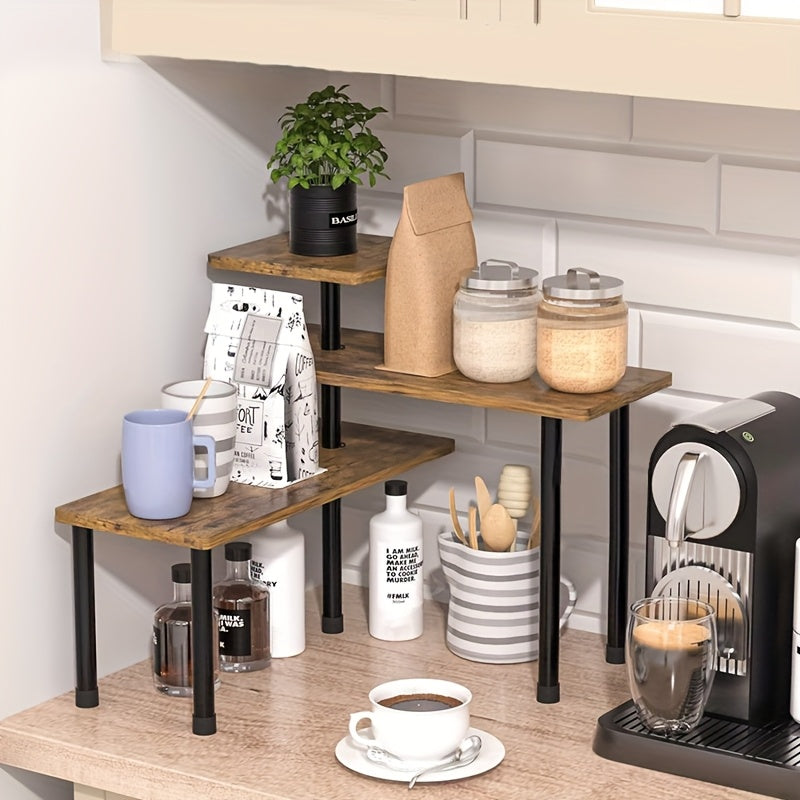 Versatile Adjustable Home Storage Rack – durable multi-purpose storage, 3-Tier Corner Shelf Organizer 360 Swivel Storage Rack for Kitchen Bathroom Office Compact Multi-Level, designed for American homes, daily convenience and practical gifting