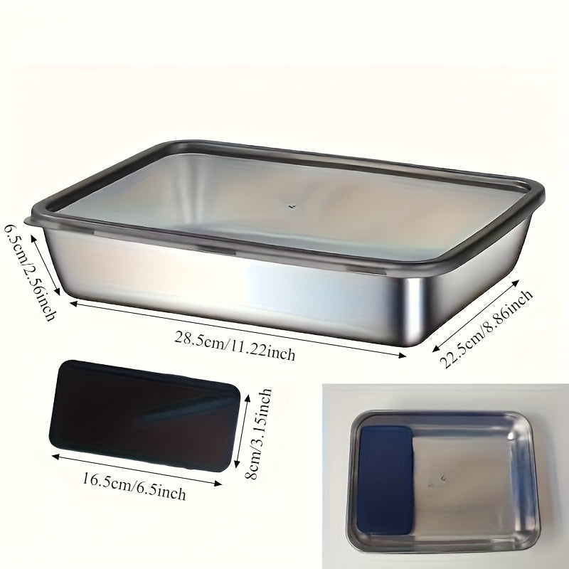 Easy-Access Kitchen Baking Dish Set – oven-ready cooking and serving, Buy Three Get Two Free-a Total of Five Stainless Steel Food Storage Containers Durable, designed for American homes, daily convenience and practical gifting