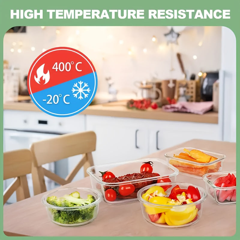 24pcs Glass Storage Containers with Lids | Leak Proof Airtight Bento Boxes (12 Containers 12 Lids) for Microwave, Oven, Freezer, And Dishwasher | Clip-On Closure, Microwave Safe, Perfect Holiday Gift for Family And Friends