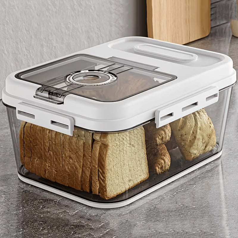 Compact Countertop Bread Storage Box – fresh-bread countertop organization, Airtight Bread Box Large Sealed Food Storage Container for Kitchen Countertop Time Recording Bread, designed for American homes, daily convenience and practical gifting