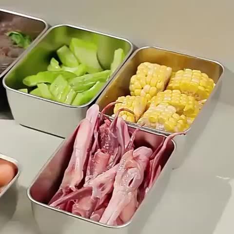 Easy-Access 10pcs Refrigerator Storage Organizer – easy-access fridge organization, 10pcs- Household Food Grade Fresh- Keeping Box Stainless Steel Fruit Box Bento Box Refrigerator, designed for American homes, daily convenience and practical gifting