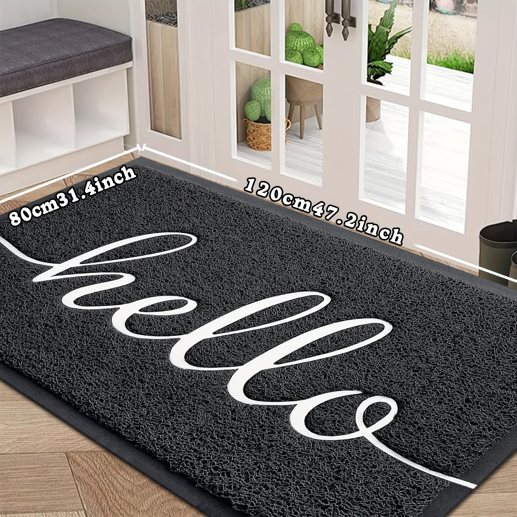 Area Rug – comfortable decorative floor coverage, 1pc Nordic Style Letter Outdoor Entrance Do