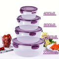 [Large Capacity Storage Boxes] 3/4pcs Large Capacity Plastic Refrigerator Storage Boxes - Keeps Fruit, Vegetable, Meat, Egg, Dumpling Fresh - Air-Tight, Fresh-Keeping, Easy-To-Clean, Stackable, Space-Saving Kitchen Food Containers