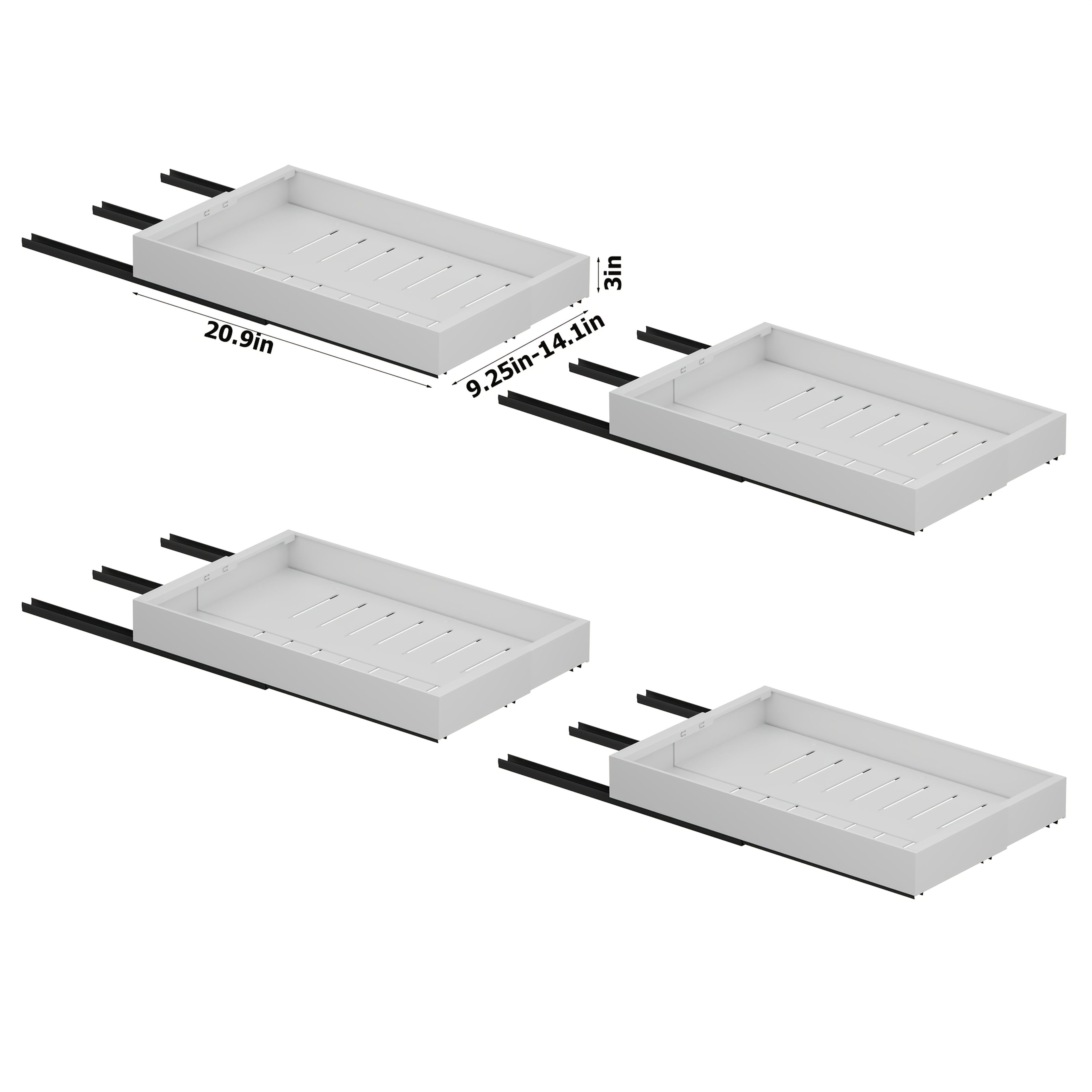 Home Organizer – Pull Out Storage 1pc 2pcs Expandable Pull-Out Cabinet Organizer Suitable