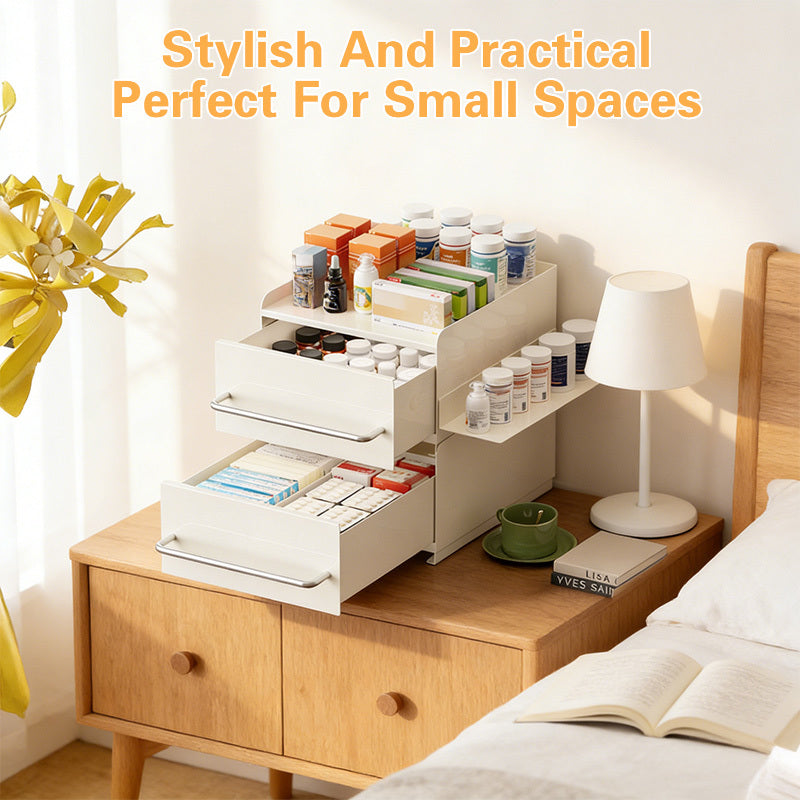 Compact Refrigerator Bottle Organizer – easy-access beverage storage, Coffee Station Organizer Magnetic Adjustable Layer Stacking Metal Strip Drawer Storage Rack Dustproof Coffee, designed for American homes, daily convenience and practical gifting